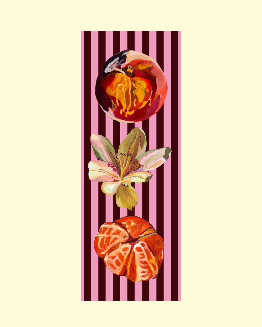 Striped Fruits Bookmark